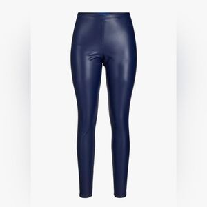 253. NWT - JJXX Faux Leather Legging - Navy Blue